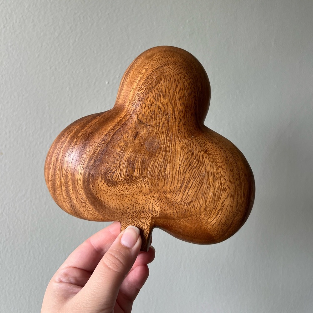 Monkey Pod Wooden clubs shaped Bowl